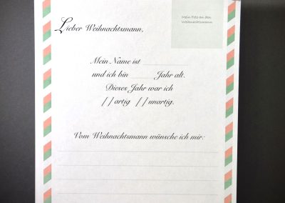 Brief an den Weihnachtsmann